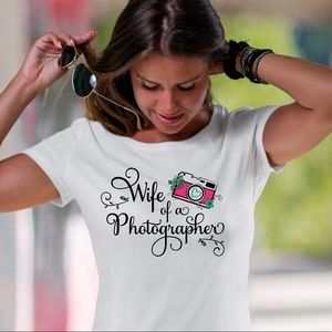 Wife of a Photographer Printed Tee